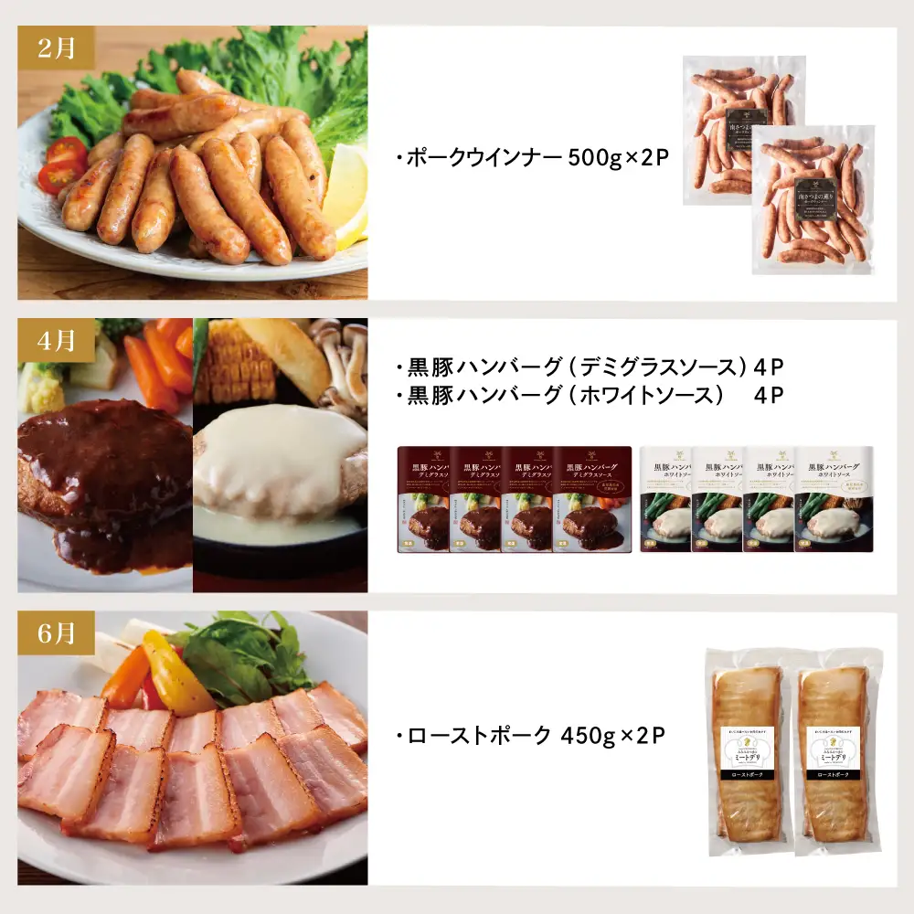 ［定期便 全6回／偶数月発送］ハム・ソーセージ＆お肉のお惣菜 定期便 ハンバーグ 焼豚 セット 〈マイスター山野井〉 