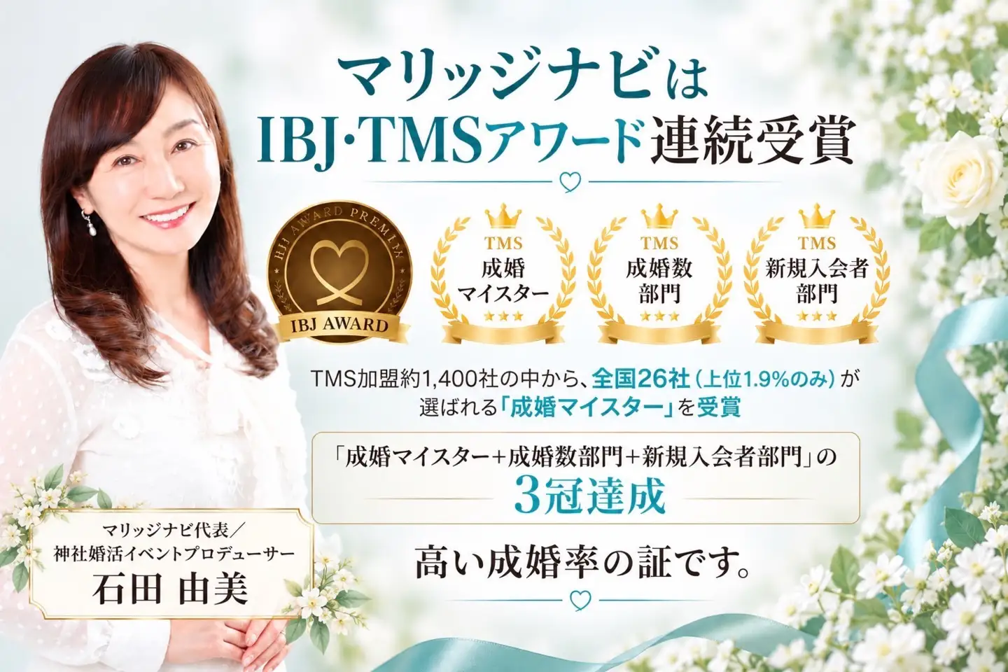 人生のパートナー探しを応援！ 結婚相談所「マリッジナビ」入会金相当分 [1559]