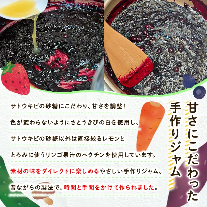 おおいたジャム ブルーベリー(135g×3個)  大分県産 ブルーベリー さとうきび使用 パン 加工食品 【AI07】【天使のイト】