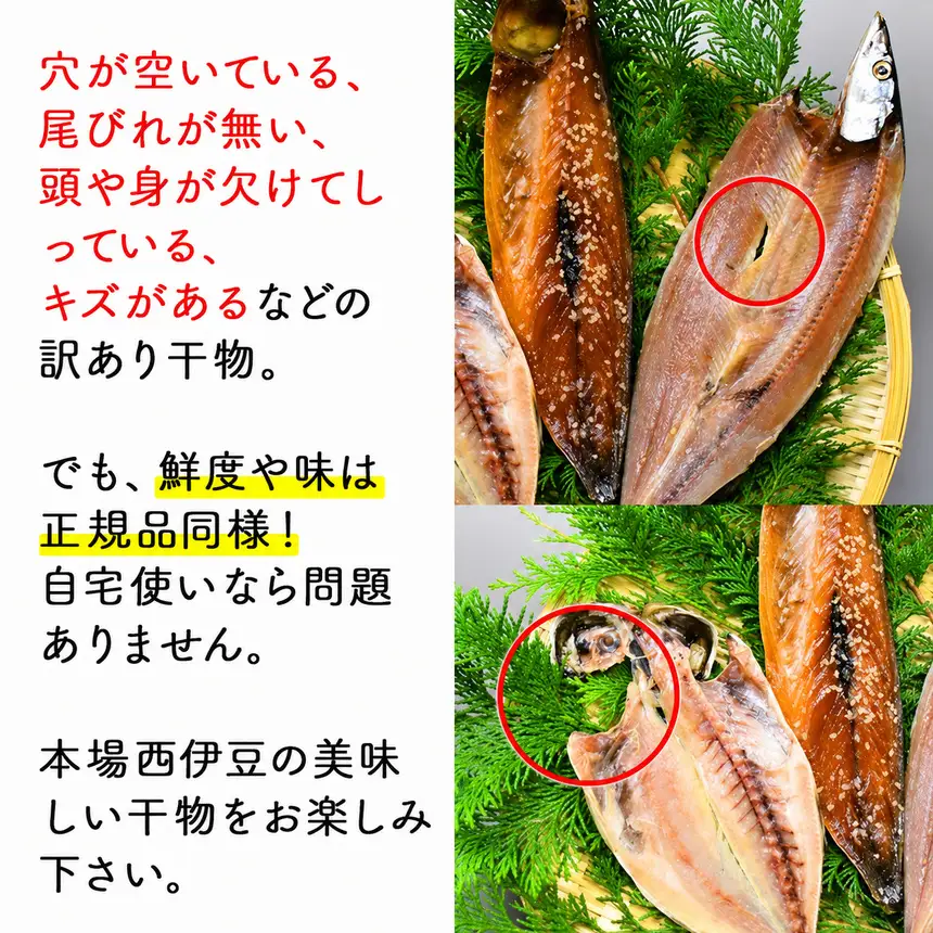 入久水産の「お楽しみ訳あり干物セット　28枚以上」定期便2回