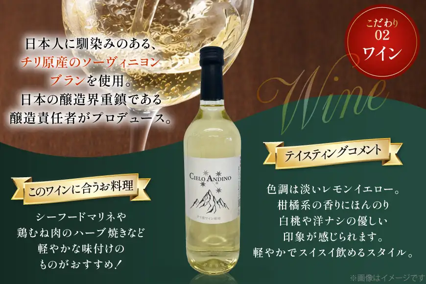 ワイン 白 シエロアンディーノ・ホワイト 720mL×12本