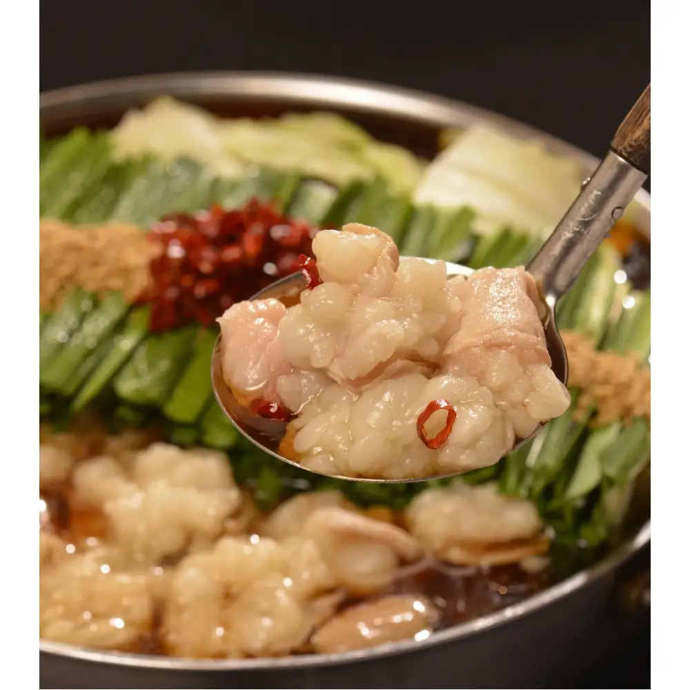 【もつ鍋専門店 笑楽】和牛もつ鍋セット2～3人前しょうゆ味（柚子胡椒付き）