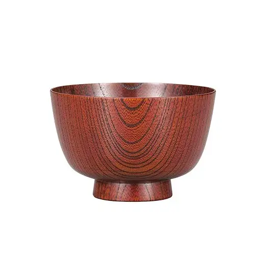 欅　切立汁椀　赤摺　4.1 山中漆器 伝統工芸 工芸品 木製 漆塗 国産 日本製 F6P-3291