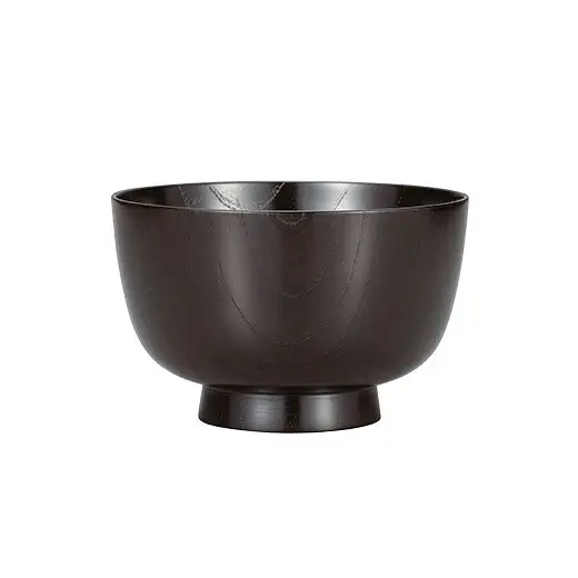 欅　切立汁椀　黒摺　4.1 山中漆器 伝統工芸 工芸品 木製 漆塗 国産 日本製 F6P-3292