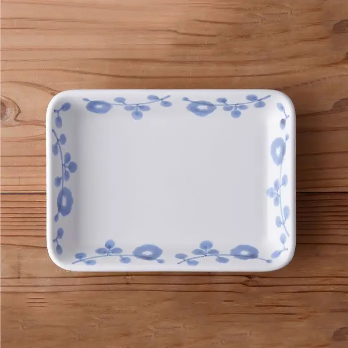 【波佐見焼】オーブンウェア 花唐草 長角トレー グラタン皿 食器 皿【光春窯】 [XD07] 波佐見焼