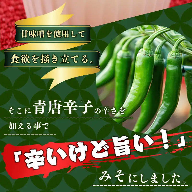 激辛 青唐辛子みそ 100g 1本　002-G-BK029