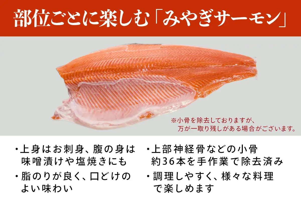 末永九兵衛商店 みやぎサーモン(小骨処理済み・800g以上) [0372]