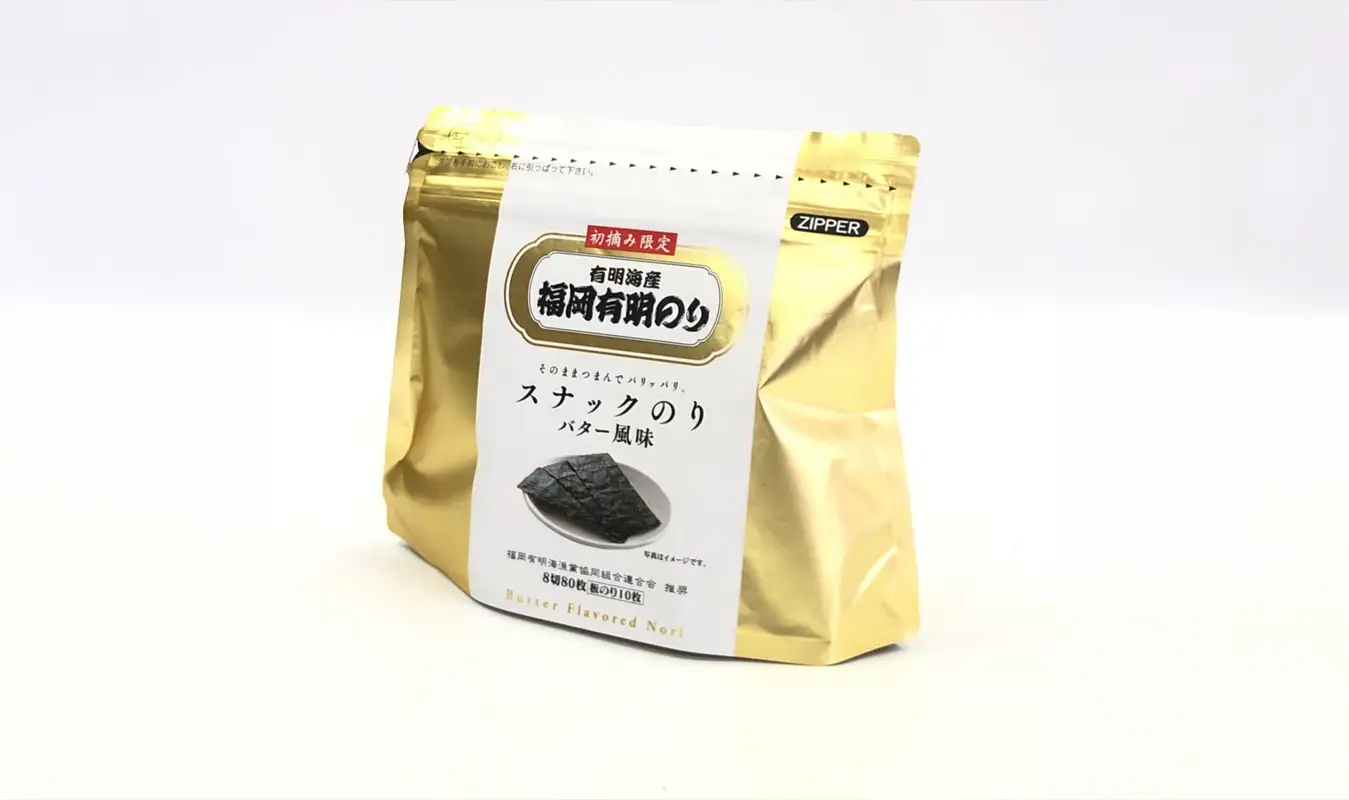 福岡有明のり バター風味 5袋 板のり50枚分 海苔