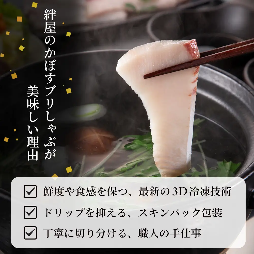 かぼす ぶり しゃぶしゃぶ 鍋 セット 先行予約 ／ かぼすブリしゃぶセット 切身700g（だしスープ付）＜101-009＞