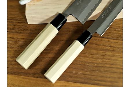 濃州正宗作 鋼包丁2点セット H30-49【7営業日以内発送】