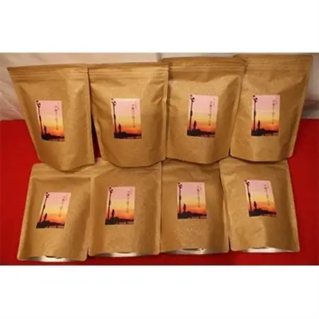 くしろ夕焼けのほうじ茶(100g)×8個と抹茶ソフト引換券2枚付き_お食事券 食事券 チケット 体験 体験型 お茶 スイーツ 北海道 釧路町 釧路超 特産品 _【1120249】