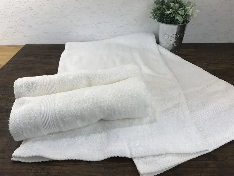 やわらかロングフェイスタオル4枚セット（ホワイト）