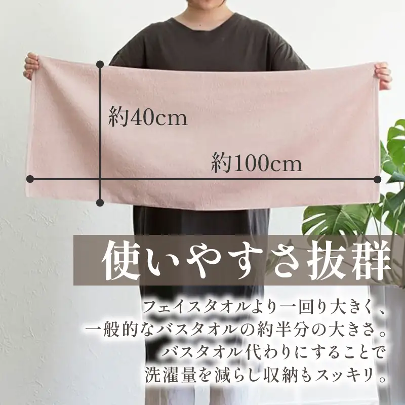 ファミーユ ミニバスタオル 6枚 ホワイト グレー フェイスタオル 以上 バスタオル 未満