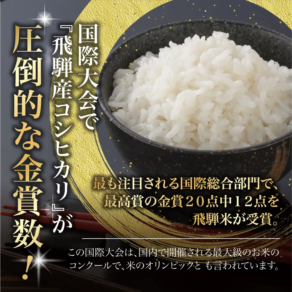 【ふるなび限定】定期便 12ヶ月 令和7年産 飛騨 コシヒカリ 白米 5kg 定期便 JAひだ GS100 FN-Limited-PR