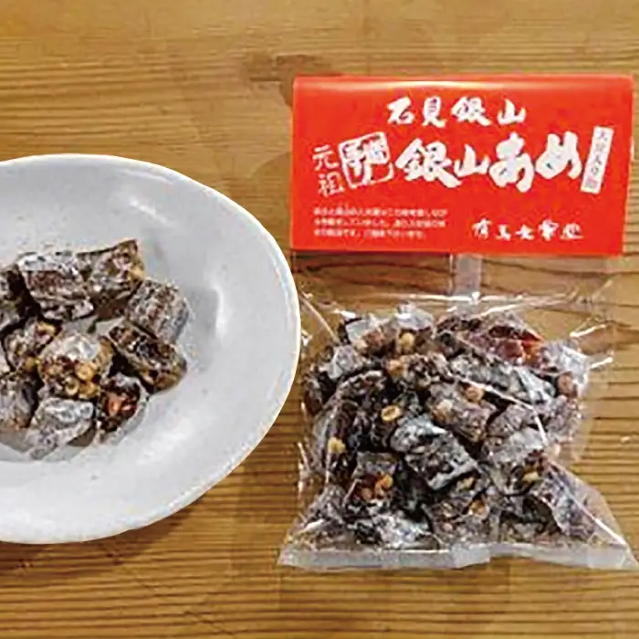石見銀山「げたのは」と「銀山あめ」セット（各３袋）