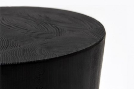 【FIL】ハンドルスツール -スミ リミテッド- MASS Series Handle Stool -SUMI LIMITED-　小国杉 スツール ハンドルスツール チェアー チェア ローチェア 椅子 インテリア 家具 木製 無垢材 炭 黒 おしゃれ リビング ダイニング Foreque 熊本 阿蘇 南小国町 送料無料