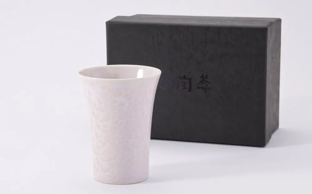 【陶あん】花結晶フリーカップ(ピンク)｜清水焼 コップ 食器 人気［ 京都 清水焼 京焼 陶芸 食器 人気 おすすめ カップ コップ 器 お取り寄せ 通販 送料無料 ふるさと納税 ］