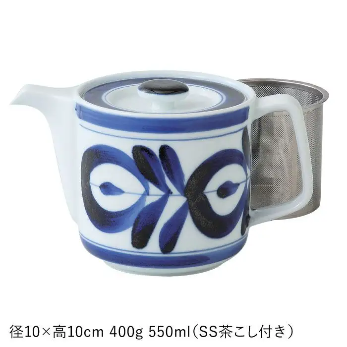 【波佐見焼】マジョリカ フラワー ポット (ss茶こし付き)【西海陶器】 1 60157 [OA172] 波佐見焼