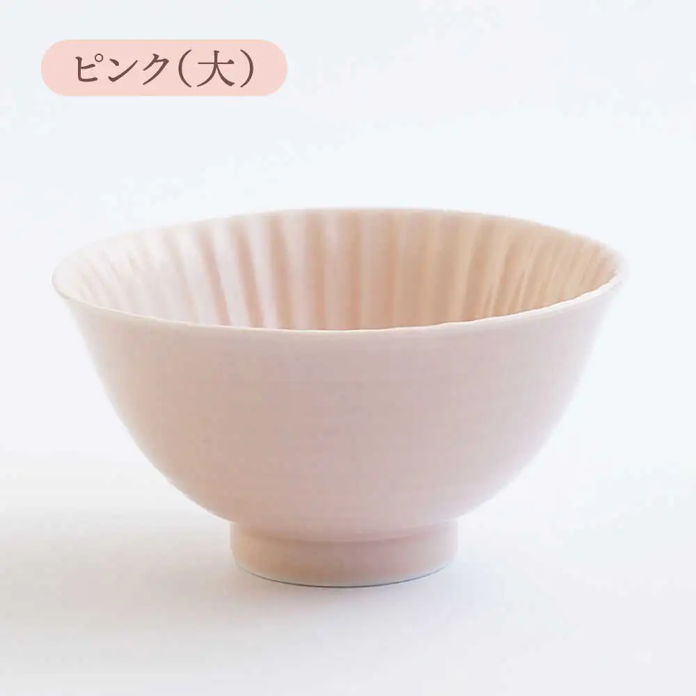【波佐見焼】しのぎ 茶碗（大・小）4個セット 食器 皿 【一龍陶苑】 [CC40]  波佐見焼