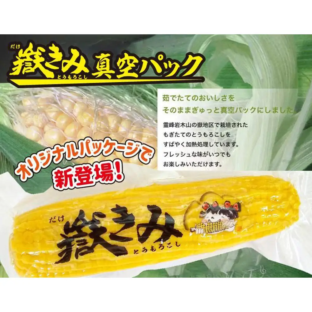とうもろこし 嶽きみ真空パック 10本セット（L～2Lサイズ）