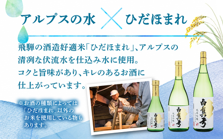 干支ラベル・純金祝酒セット 日本酒 蒲酒造場 白真弓 飛騨の地酒 [AQ046] seas60
