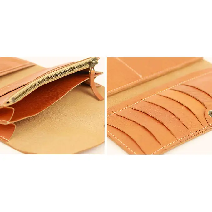 長財布 三つ折り 栃木レザー 本革 NC3738 長財布【全8色 納期1～3カ月】 【CAMEL】