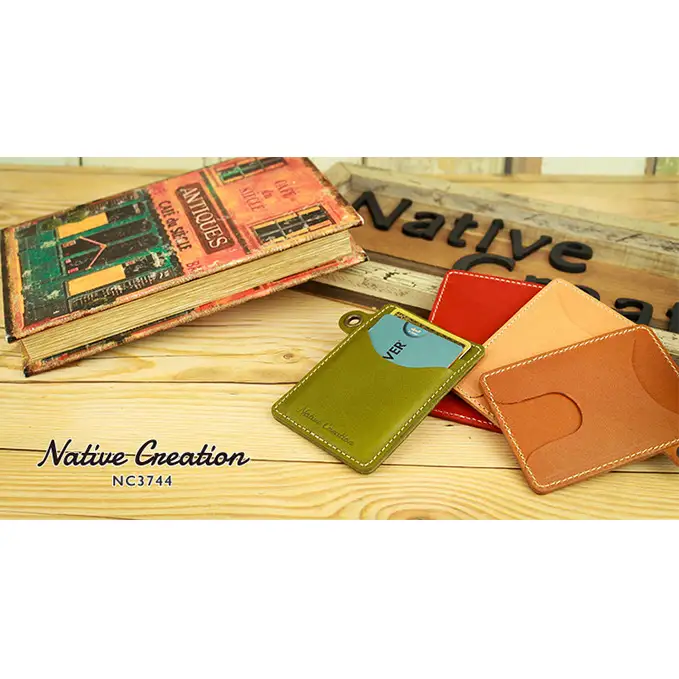 カードケース Native Creation 栃木レザー カードケース【NC3744】【全8色】【納期1～3カ月】 【BROWN】