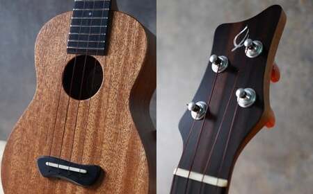 【Leaf Instruments】ウクレレ「照り葉」ソプラノ サイズ マホガニー | 楽器 弦楽器 音楽 ハードケース付き