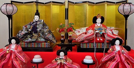 雛人形 京九番親王 毛氈飾り 雛人形【7段15人飾り】