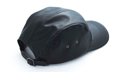 レザーキャップ 大きめJETCAP ブラック レザーキャップ