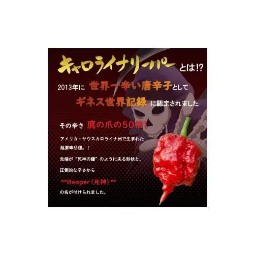 大月限定デザインの激辛一味、激辛七味。2016年ギネス認定世界一辛い