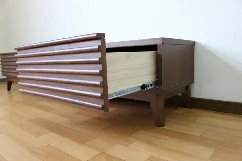 【開梱・設置】アゼル 150cm テレビボード（ブラウン）　AX002
