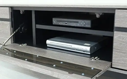 【開梱・設置】ロゼッタ 150cm テレビボード（グレーC-106）　AX049