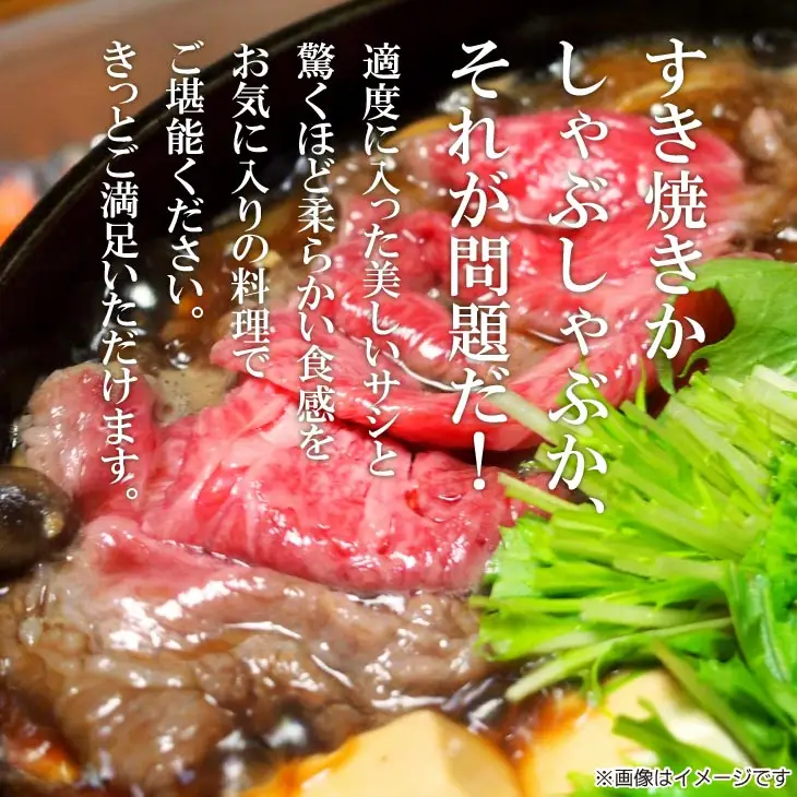 【淡路牛】ロースすき焼き・しゃぶしゃぶ用　600ｇ