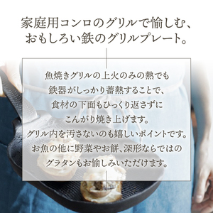 南部鉄器 焼き焼きグリルぽっちゃり深形（鉄フライパン） 【OIGEN 作】 伝統工芸品 アウトドア キャンプ グリルプレート 鉄板 キッチン用品 食器 日用品 調理器具 アウトドア キャンプ[Z0028]