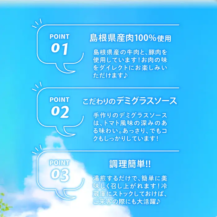 さんべバーガーのこだわりハンバーグセット（配達指定日不可）【ハンバーグ 200g 3個 ハンバーグステーキ 170g 3個 手作り デミソース 簡単 レンジ 湯せん 人気 セット 詰め合わせ 冷凍】