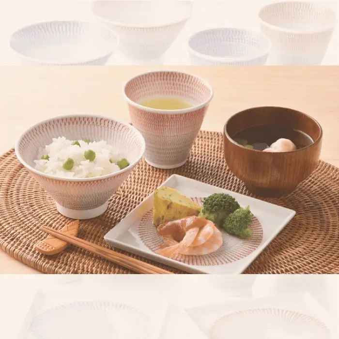 【波佐見焼】富士碗 富士カップ 色染飛カンナスクエア皿 茶碗 カップ プレート ペアセット 食器 皿 【一真窯】 [BB07] 波佐見焼 食器