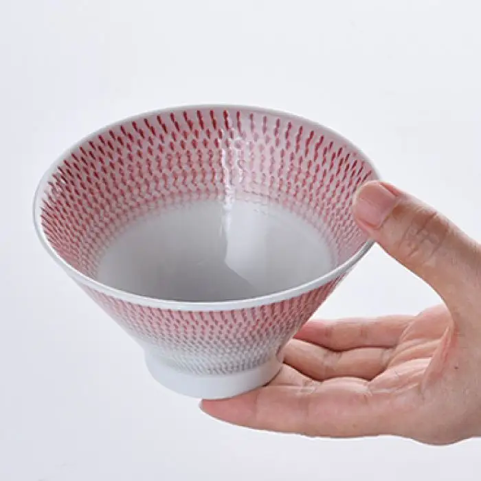 【波佐見焼】 富士碗 茶碗 2点セット 赤・水色 食器 皿 【一真陶苑】 [BB25] 波佐見焼 食器