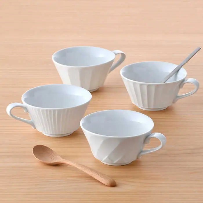 【波佐見焼】 スープマグ 4点セット マグカップ スープカップ 食器 皿 【一真窯】 [BB29] 波佐見焼 食器