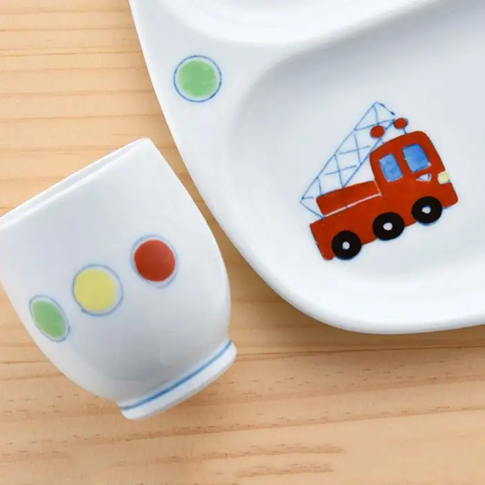 【波佐見焼】子ども 茶碗 セット「ぼくのうつわ」 プレート ・ミニ コップ・茶椀 食器 皿 【大新窯】 [DC14]  波佐見焼