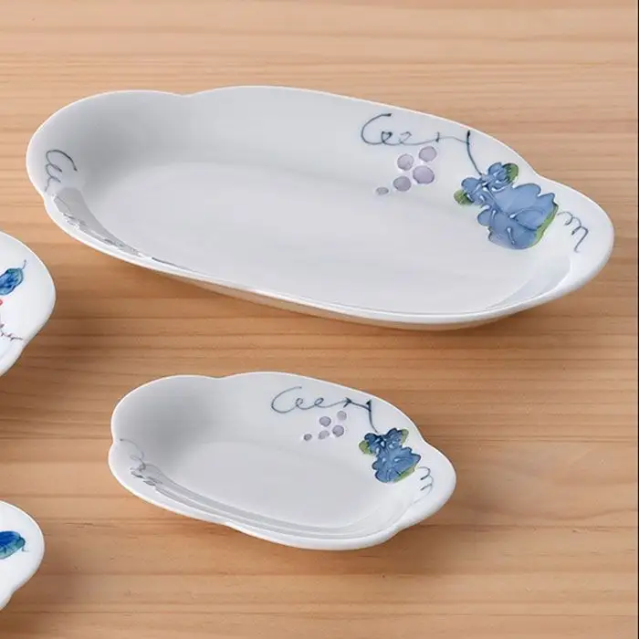 【波佐見焼】かわいいお花のお皿の大小 大皿 小皿 セット 食器 皿 【松幸陶芸】 [HB15] 波佐見焼