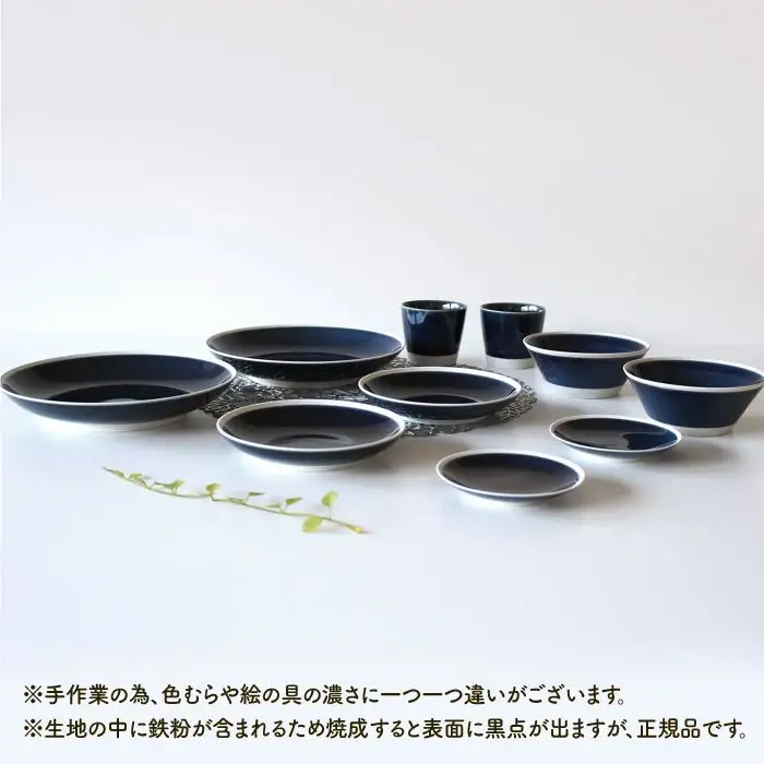 【波佐見焼】シャイニーカラー ブルー（サファイア）10点セット 皿 ボウル カップ 【陶芸ゆたか】 [VA52]  波佐見焼