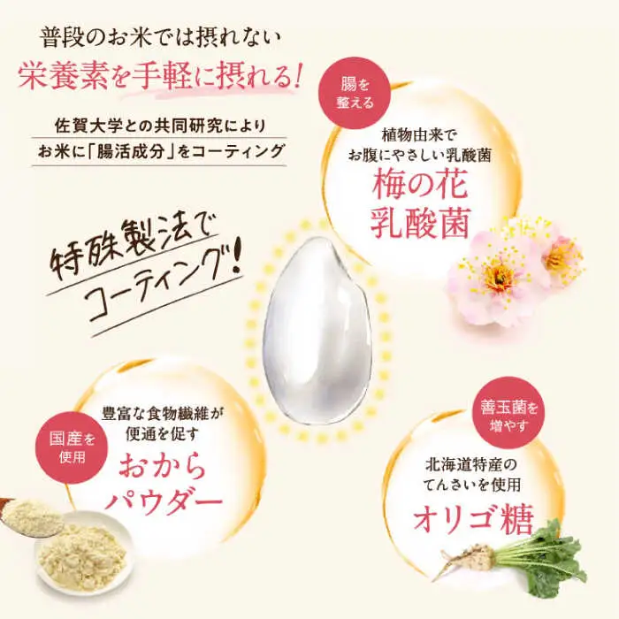 【お中元・ギフトおすすめ】腸活米 2kg ( 無洗米 )【出島トンボロ】 [VD01] 米 白米