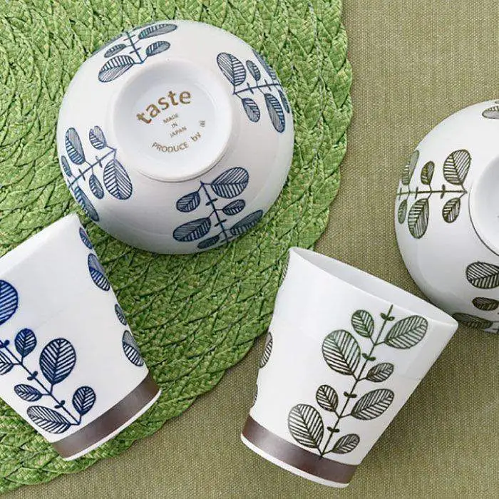 【波佐見焼】ミント くらわんか 茶碗 カップ 各2色 計4点セット 食器 皿 【新生和】 [DE01] 波佐見焼