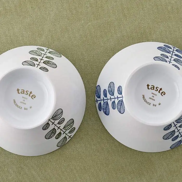 【波佐見焼】ミント くらわんか どんぶり 2色セット 食器 皿 【新生和】 [DE05] 波佐見焼