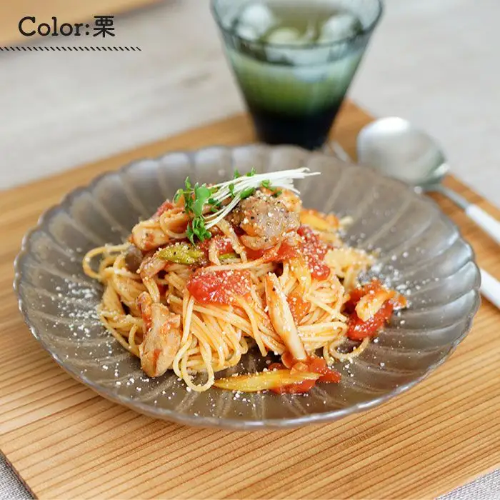 【波佐見焼】花しのぎ 大皿 (栗・白鼠) 大皿 食器 皿 【団陶器】 [PB13] 波佐見焼