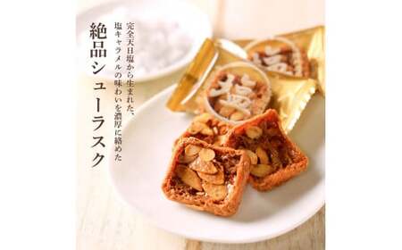 ★田野屋塩二郎完全天日塩★ プチシューラスク 20枚入り×1箱 