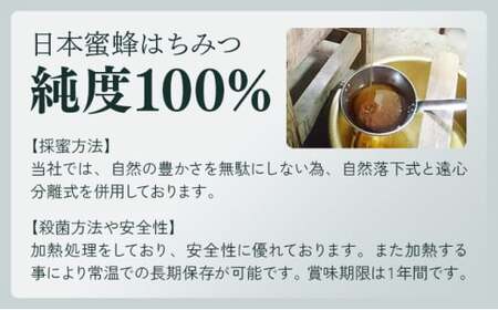 【数量限定】串間産純度100％ 日本蜜蜂はちみつ 1200g_K017-019
