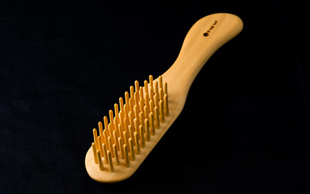 実用新案登録済 薩摩つげブラシ(ミニ5列)※約15.5cm 喜多つげ IB004-009 つげ櫛 つげ櫛