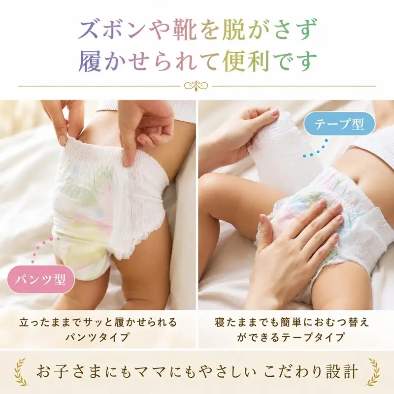おむつ ミラフィール Mサイズ 132枚 パンツタイプ おむつ